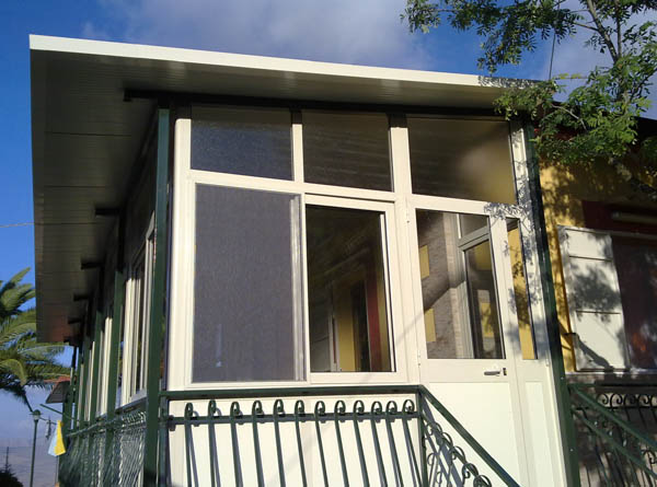 Verande alluminio pvc palermo nc porte e finestre Verande in alluminio per balconi